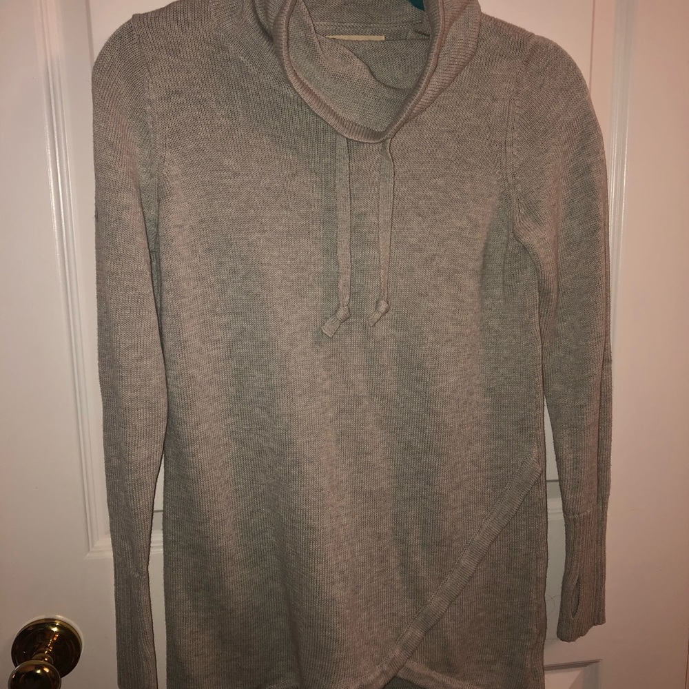 over-the-head, threaded sweater